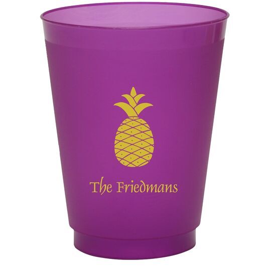 Hawaiian Pineapple Colored Shatterproof Cups